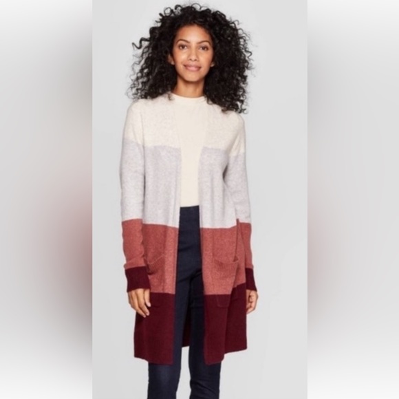 A new day color block cardigan M - Picture 1 of 3